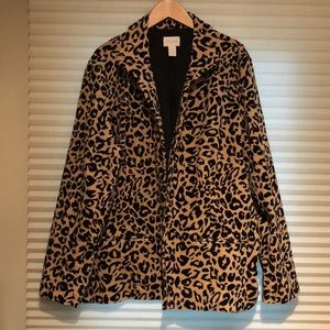 Chico’s Leopard Print Blazer Jacket